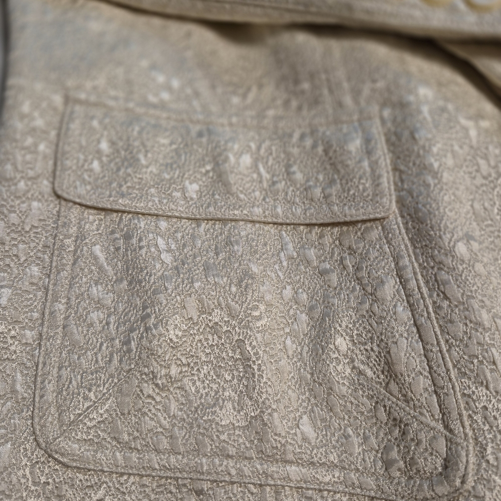 Anne Klein Women's Cream Textured Blazer Size 16 - Picture 5 of 11